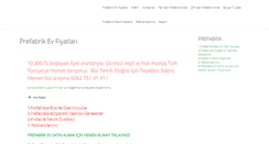 Desktop Screenshot of prefabrikevfiyatlarii.com