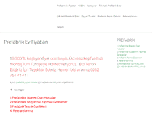 Tablet Screenshot of prefabrikevfiyatlarii.com